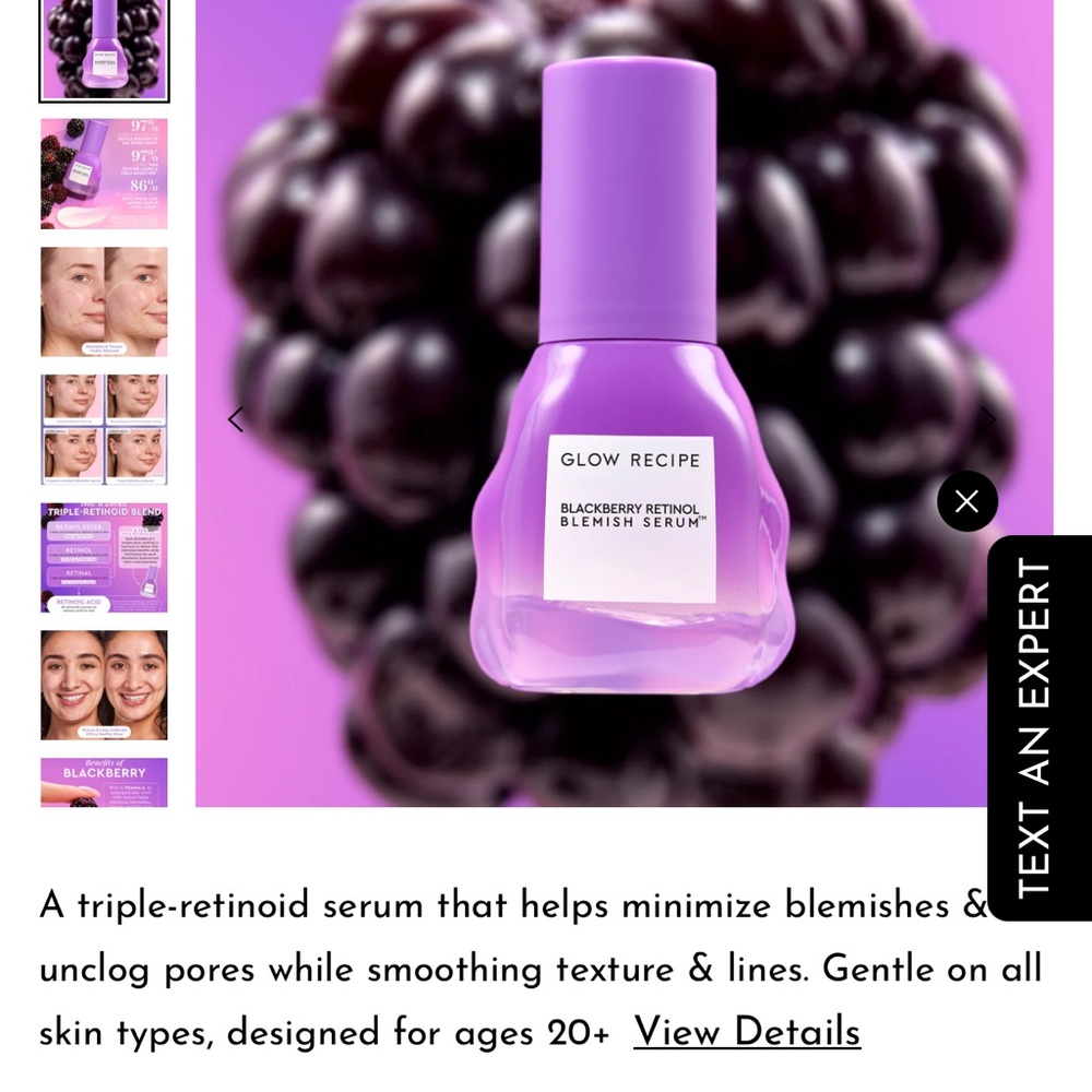 Glow Recipe BlackBerry Retinol Blemish Serum